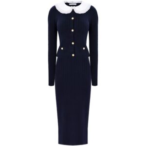 Le costume Alessandra Rich est bleu foncé